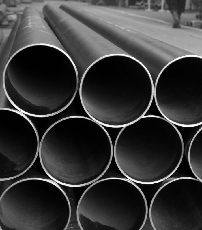 Steel piping for pneumatic tube system